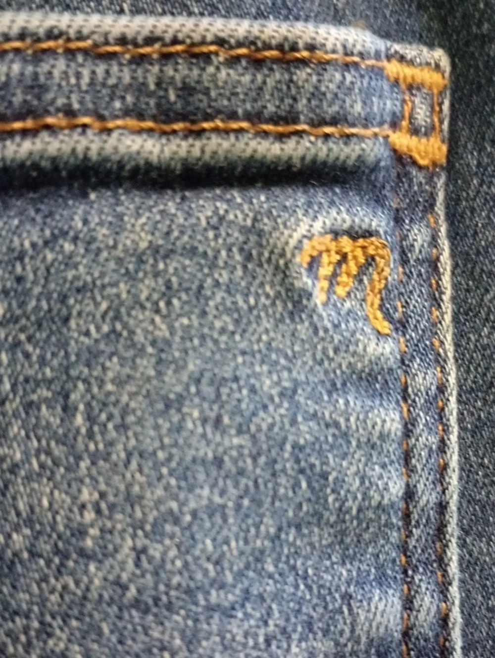 Madewell Skinny High-Rise Chunky Jeans in Blue Wash